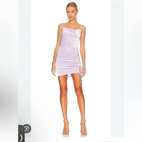(❤️P25) NWT Jonathan Simkhai Michelle Velvet dress in Iris - Picture 1 of 5